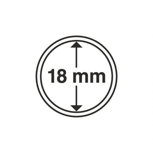 Leuchtturm Münzkapsel Grips 18 mm (100er Pack) 329592 Neu