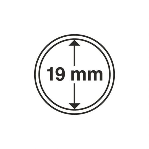 Leuchtturm Münzkapsel Grips 19 mm (10er Pack) 337551 Neu