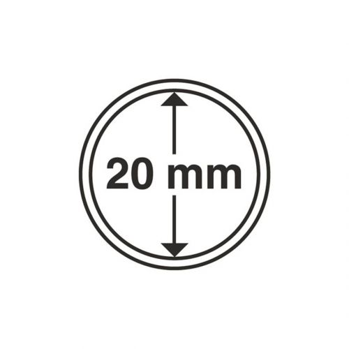 Leuchtturm Münzkapsel Grips 20 mm (10er Pack) 303557 Neu