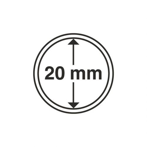 Leuchtturm Münzkapsel Grips 20 mm (100er Pack) 311634 Neu