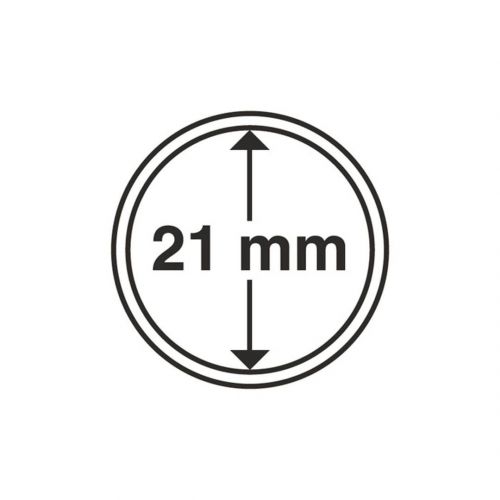 Leuchtturm Münzkapsel Grips 21 mm (10er Pack) 327401 Neu
