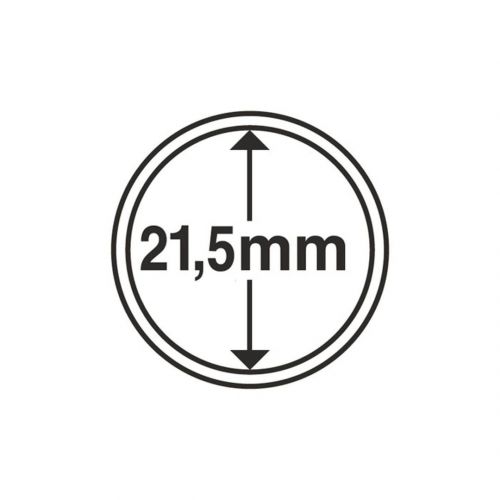 Leuchtturm Münzkapsel Grips 21,5 mm (10er Pack) 336560 Neu