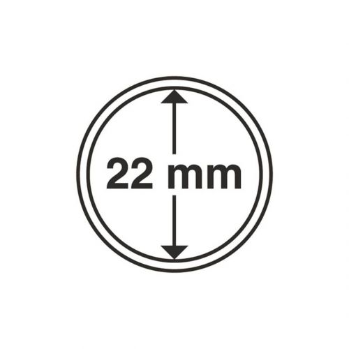 Leuchtturm Münzkapsel Grips 22 mm (10er Pack) 300053 Neu