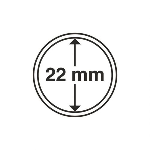 Leuchtturm Münzkapsel Grips 22 mm (100er Pack) 317753 Neu