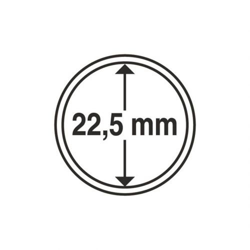 Leuchtturm Münzkapsel Grips 22,5 mm (100er Pack) 312761 Neu