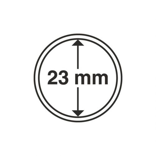 Leuchtturm Münzkapsel Grips 23 mm (10er Pack) 314782 Neu