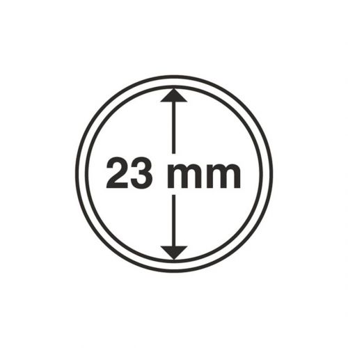 Leuchtturm Münzkapsel Grips 23 mm (100er Pack) 338273 Neu