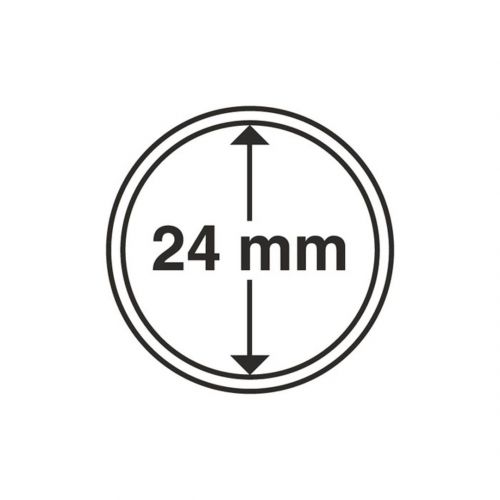 Leuchtturm Münzkapsel Grips 24 mm (10er Pack) 319128 Neu