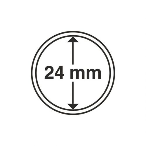 Leuchtturm Münzkapsel Grips 24 mm (100er Pack) 327131 Neu