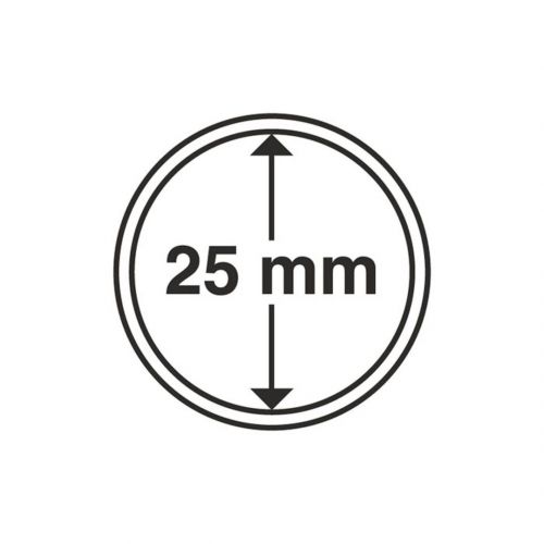 Leuchtturm Münzkapsel Grips 25 mm (10er Pack) 331675 Neu