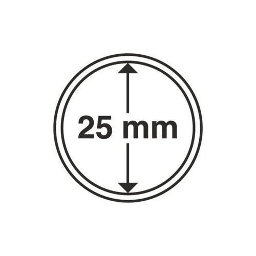 Leuchtturm Münzkapsel Grips 25 mm (100er Pack) 312152 Neu