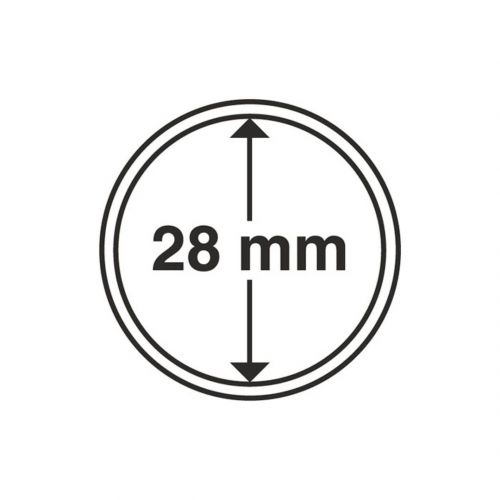 Leuchtturm Münzkapsel Grips 28 mm (10er Pack) 312236 Neu