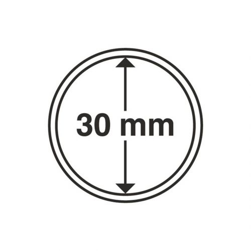 Leuchtturm Münzkapsel Grips 30 mm (10er Pack) 330370 Neu