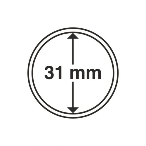 Leuchtturm Münzkapsel Grips 31 mm (10er Pack) 325003 Neu