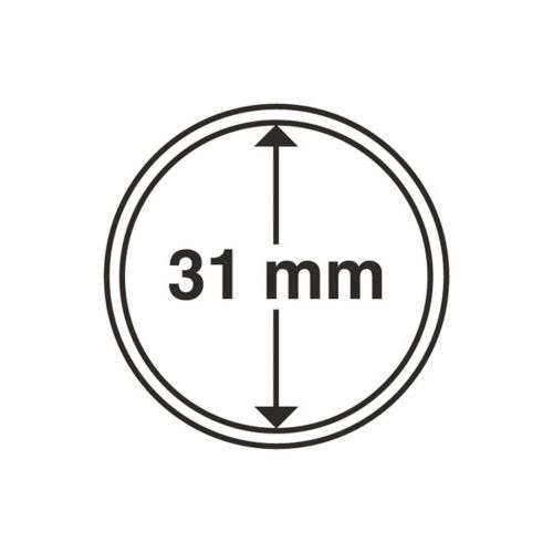 Leuchtturm Münzkapsel Grips 31 mm (100er Pack) 305331 Neu
