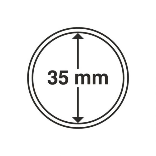 Leuchtturm Münzkapsel Grips 35 mm (10er Pack) 318983 Neu