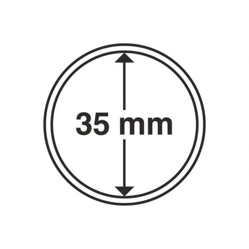 Leuchtturm Münzkapsel Grips 35 mm (100er Pack) 317655 Neu