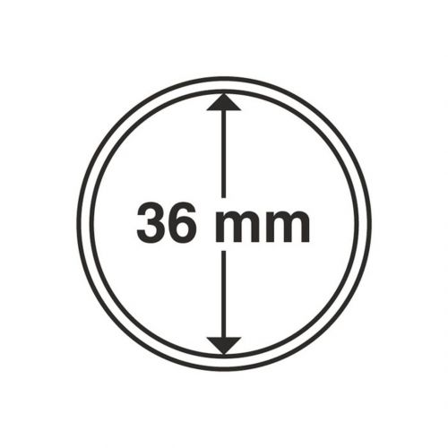 Leuchtturm Münzkapsel Grips 36 mm (10er Pack) 330757 Neu