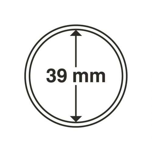 Leuchtturm Münzkapsel Grips 39 mm (10er Pack) 315148 Neu