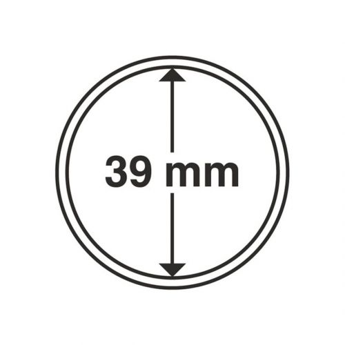 Leuchtturm Münzkapsel Grips 39 mm (100er Pack) 332800 Neu