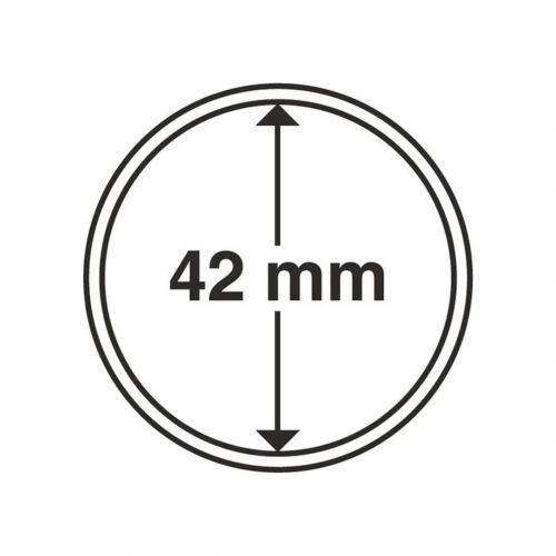 Leuchtturm Münzkapsel Grips 42 mm (10er Pack) 318006 Neu