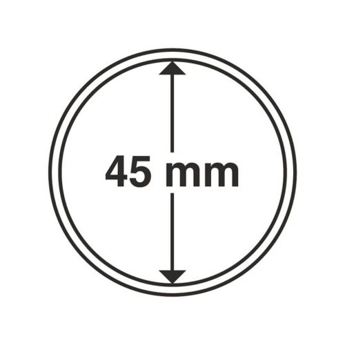 Leuchtturm Münzkapsel Grips 45 mm (10er Pack) 303660 Neu