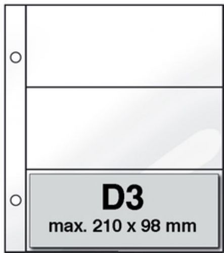 DAVO Blätter D3 (3 Taschen) DV27303, 10 Stück Neu
