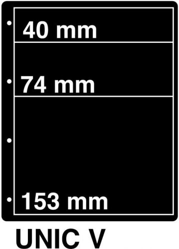 DAVO Kosmos Einsteckblatt UNIC V, 5er Pack DV29709 Neu