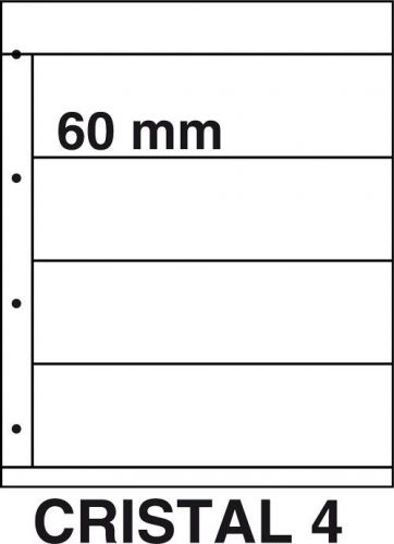 DAVO Kosmos Einsteckblatt Cristal 4, 5er Pack DV29764 Neu