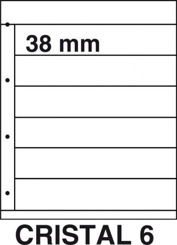 DAVO Kosmos Einsteckblatt Cristal 6, 5er Pack DV29766 Neu