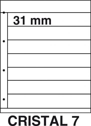 DAVO Kosmos Einsteckblatt Cristal 7, 5er Pack DV29767 Neu