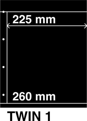 DAVO Kosmos Einsteckblatt TWIN 1, 5er Pack DV529701 Neu