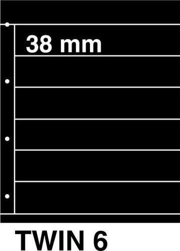 DAVO Kosmos Einsteckblatt TWIN 6, 5er Pack DV529706 Neu