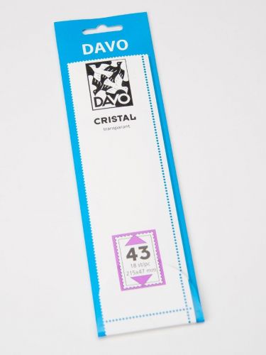 Davo Streifen Cristal glasklar C43 (215 x 47 mm) DV22043 Neu