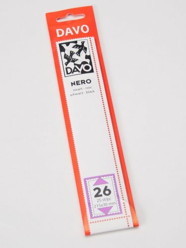 Davo Streifen Nero schwarz N26 (215 x 30 mm) DV21026 Neu