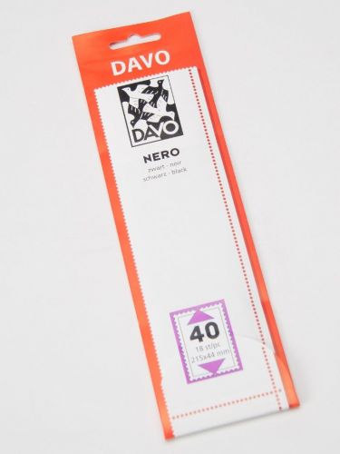 Davo Streifen Nero schwarz N40 (215 x 44 mm) DV21040 Neu