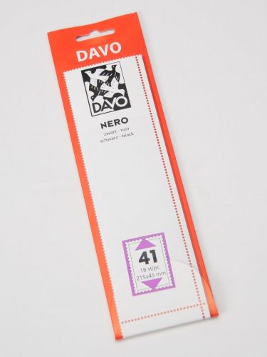 Davo Streifen Nero schwarz N41 (215 x 45 mm) DV21041 Neu