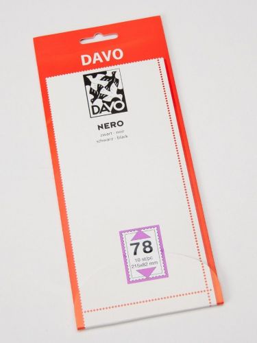 Davo Streifen Nero schwarz N78 (215 x 82 mm) DV21078 Neu