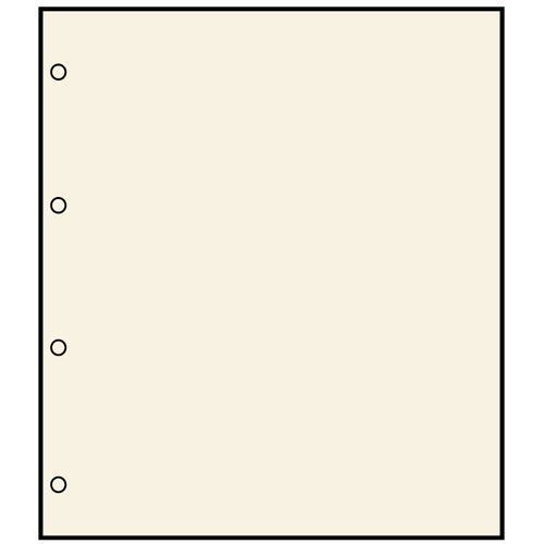 Safe Karton-Blankoblätter Hellbeige für Compact A4-Album Nr. 492 (10er Pack) Neu