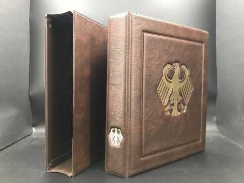 Philswiss Ringbinder/ Kassette Braun (Bundesadler) neuwertig