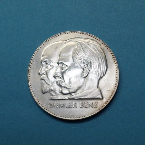 1961 Medaille Daimler-Benz 75 Jahre Motorisierung, Feinsilber ST