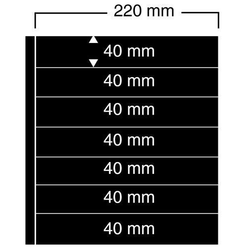 Safe Einsteckblätter Schwarz für Compact A4-Album Nr. 457 (5er Pack) Neu