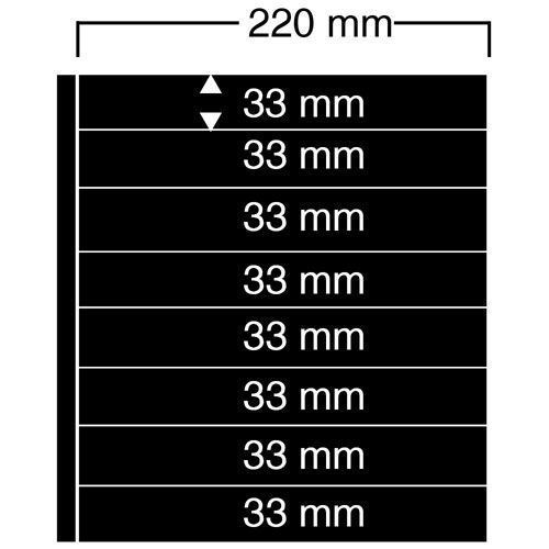 Safe Einsteckblätter Schwarz für Compact A4-Album Nr. 458 (5er Pack) Neu