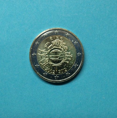 Irland 2012 2 Euro 10 Jahre Euro Bargeld unzirkuliert