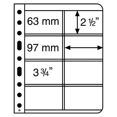 Leuchtturm Hüllen Klar Vario 4VC (5er Pack) 318300 Neu