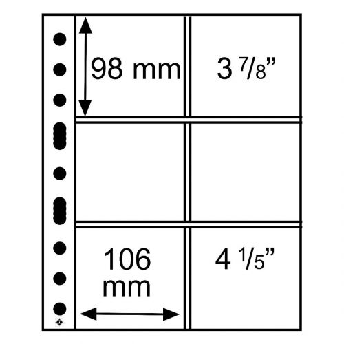 Leuchtturm Hüllen Klar Grande 3/2C (5er Pack) 316604 Neu