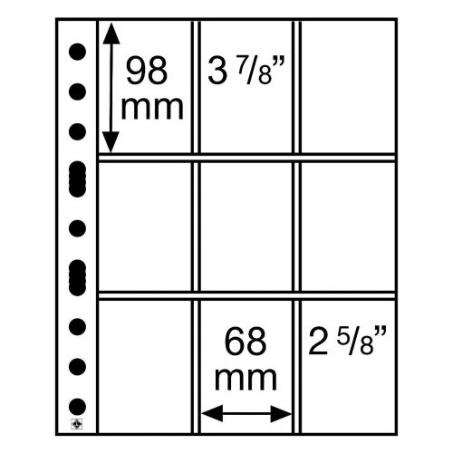Leuchtturm Hüllen Klar Grande 3/3C (5er Pack) 323456 Neu