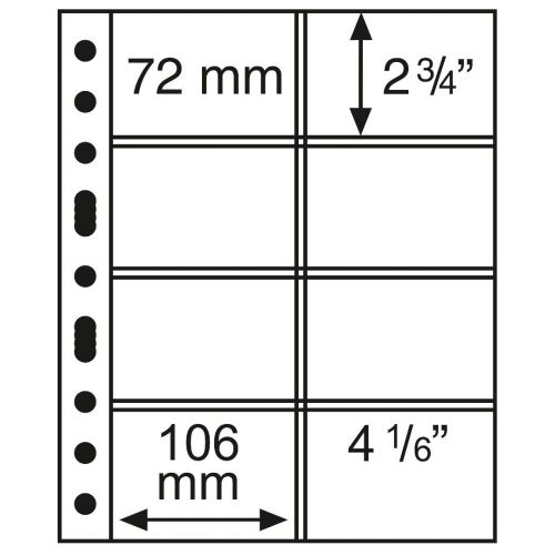 Leuchtturm Hüllen Klar Grande 4CT (5er Pack) 360753 Neu