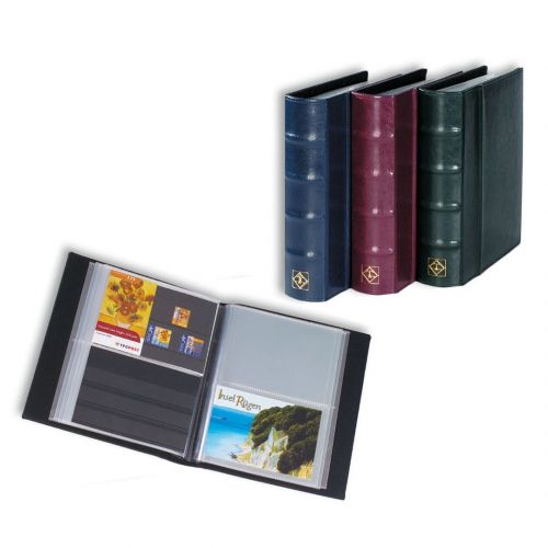 Leuchtturm Postkarten-Album Blau CL mit 50 klarsichtigen Hüllen 314054 Neu