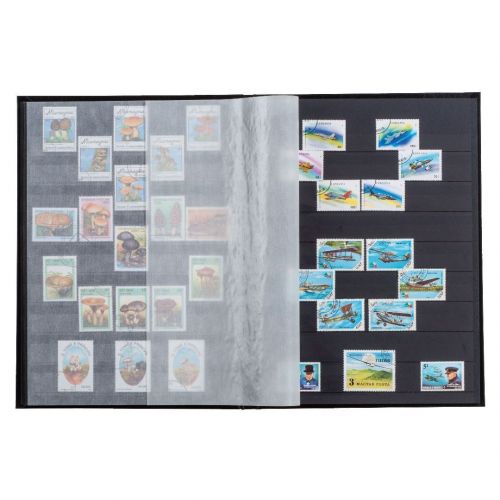 Leuchtturm Einsteckbuch Blau Basic DIN A4, 32 schwarze Seiten 337308 Neu